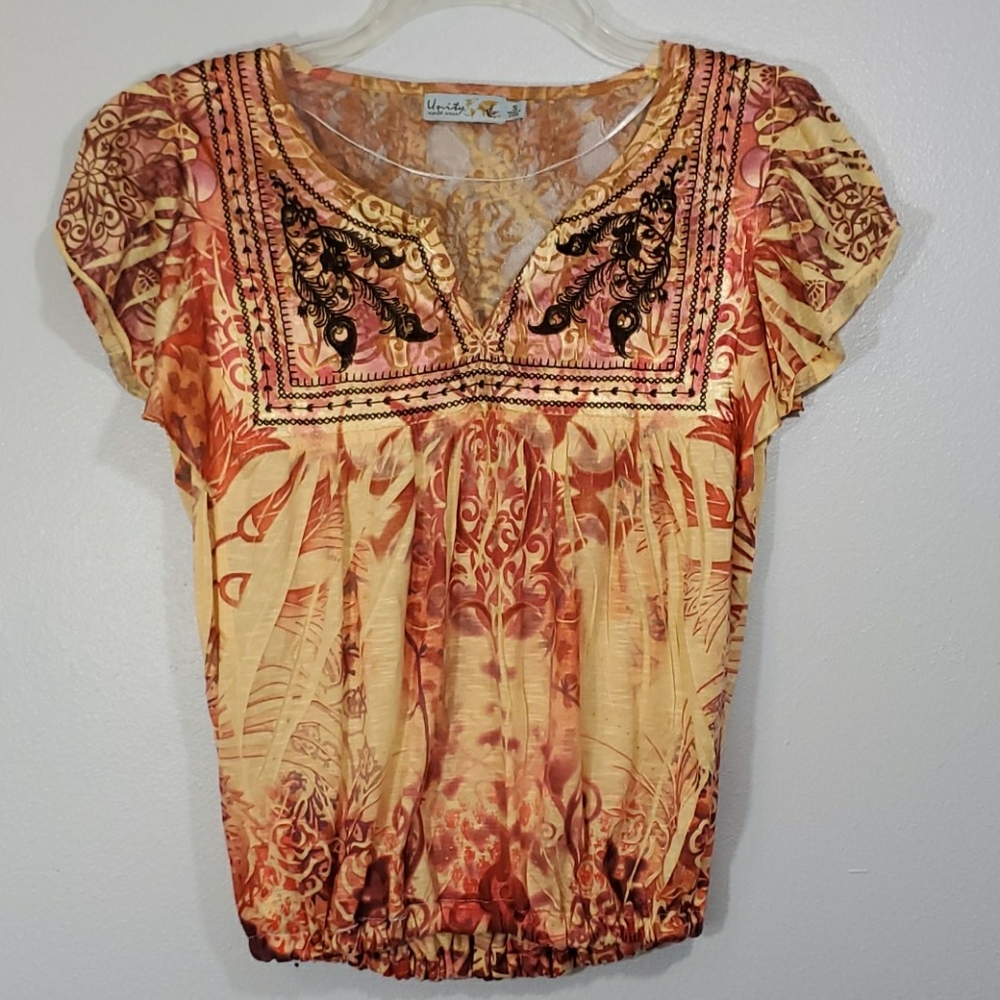 Unity World Wear Blouse Size Small